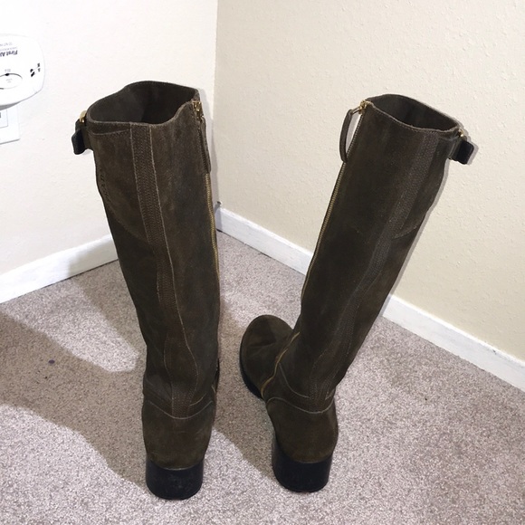 Prada Brown Suede Boots Size 40 - Picture 3 of 8